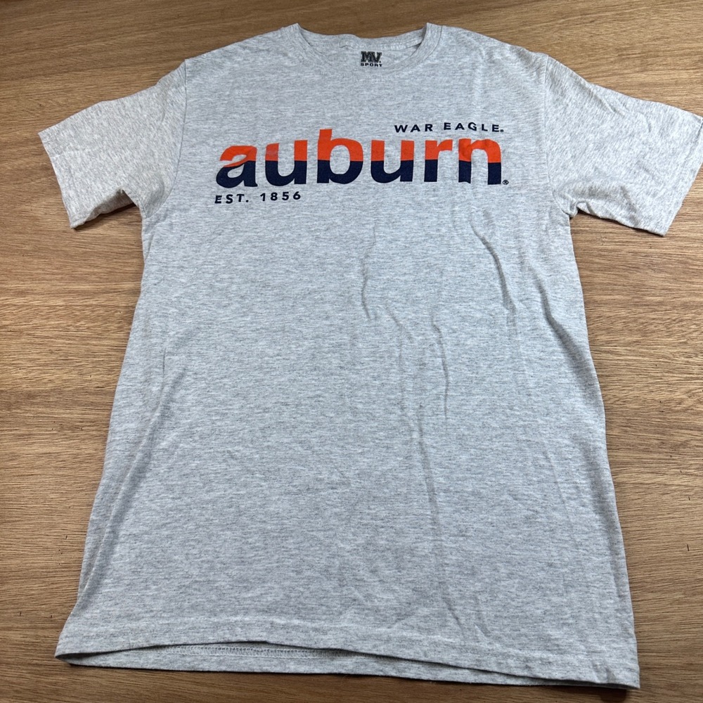 Auburn Tigers War Eagle T Shirt Adult Small Gray‎ Graphic Tee MV Sport NCAA